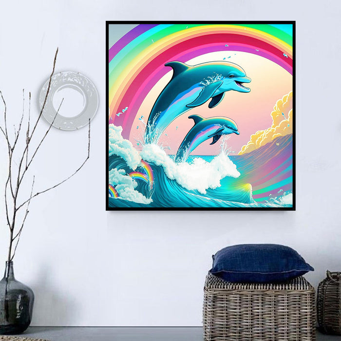 Dolphin Paint By Numbers Kits UK MJ1736