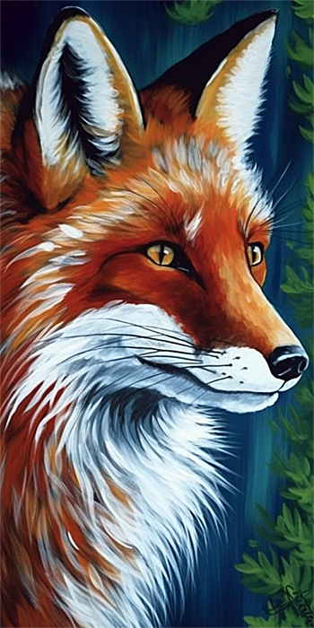 Fox Diy Paint By Numbers Kits UK For Adult Kids MJ1785