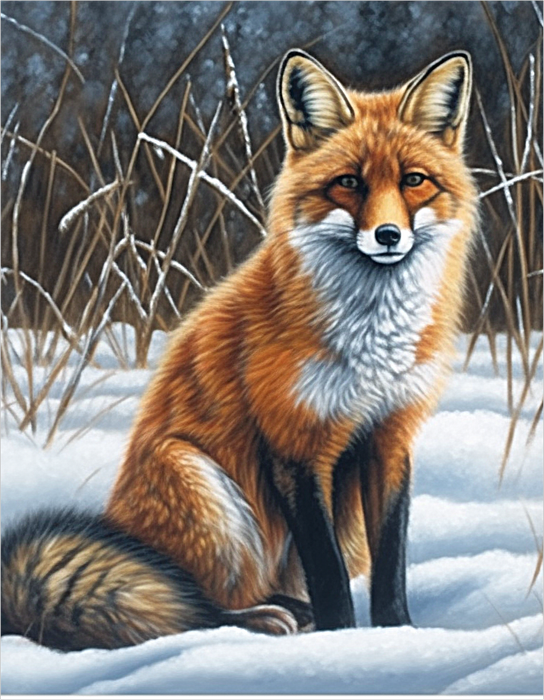 Fox Diy Paint By Numbers Kits UK For Adult Kids MJ1786