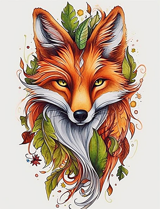 Fox Diy Paint By Numbers Kits UK For Adult Kids MJ1799