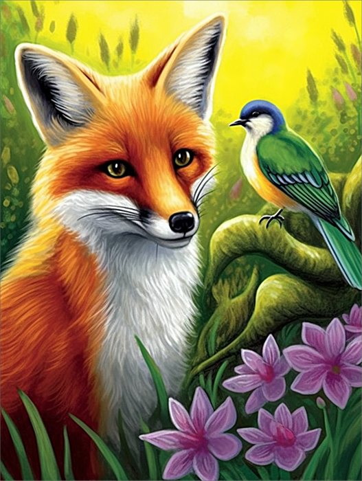 Fox Diy Paint By Numbers Kits UK For Adult Kids MJ1804