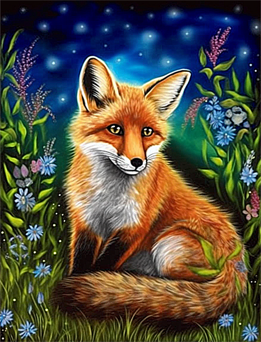 Fox Diy Paint By Numbers Kits UK For Adult Kids MJ1812