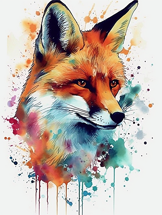 Fox Diy Paint By Numbers Kits UK For Adult Kids MJ1822