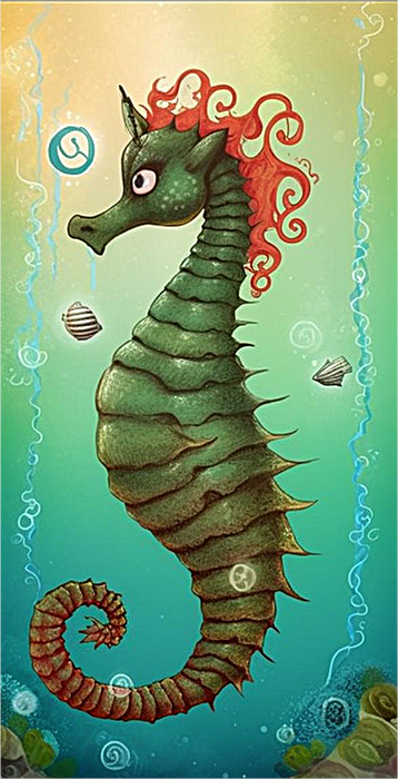 Hippocampi Diy Paint By Numbers Kits UK For Adult Kids MJ1842