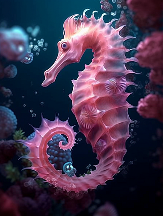 Hippocampi Paint By Numbers Kits UK MJ1845