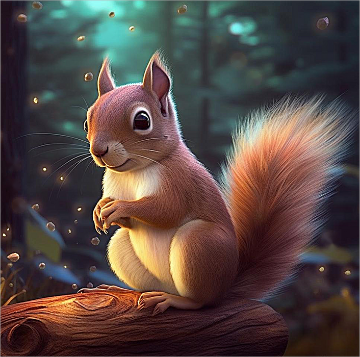 Squirrel Diy Paint By Numbers Kits UK For Adult Kids MJ1859
