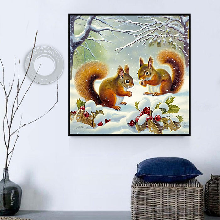 Squirrel Diy Paint By Numbers Kits UK For Adult Kids MJ1860