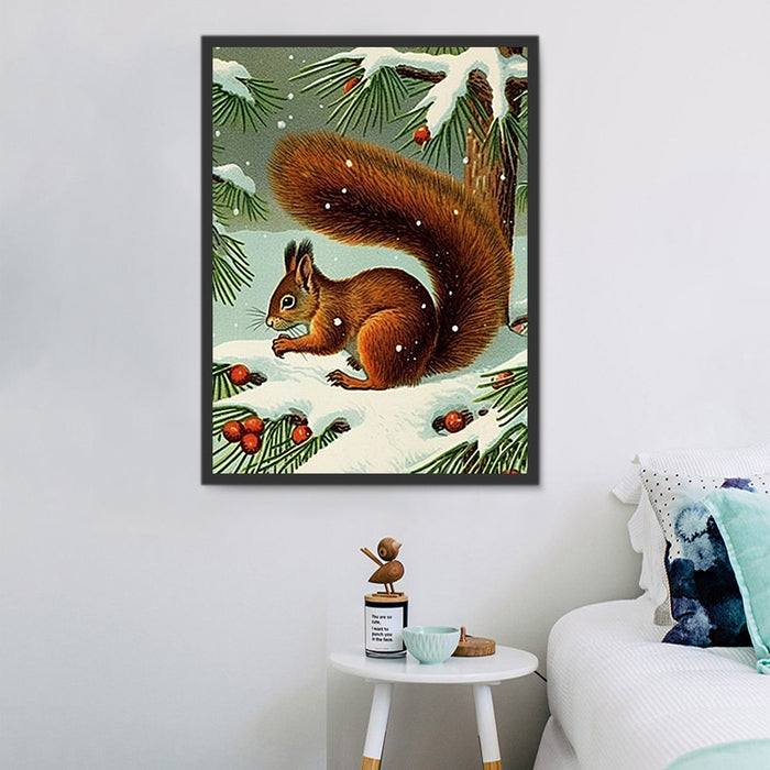 Squirrel Diy Paint By Numbers Kits UK For Adult Kids MJ1868