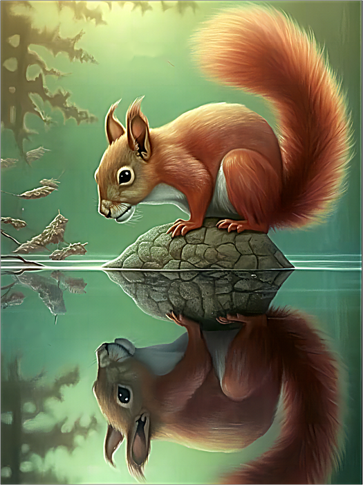 Squirrel Diy Paint By Numbers Kits UK For Adult Kids MJ1872