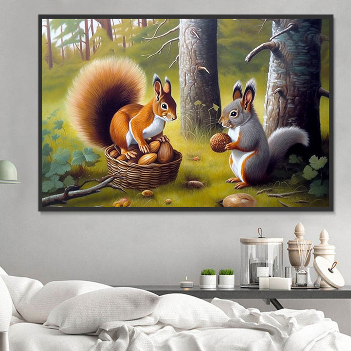 Squirrel Diy Paint By Numbers Kits UK For Adult Kids MJ1877