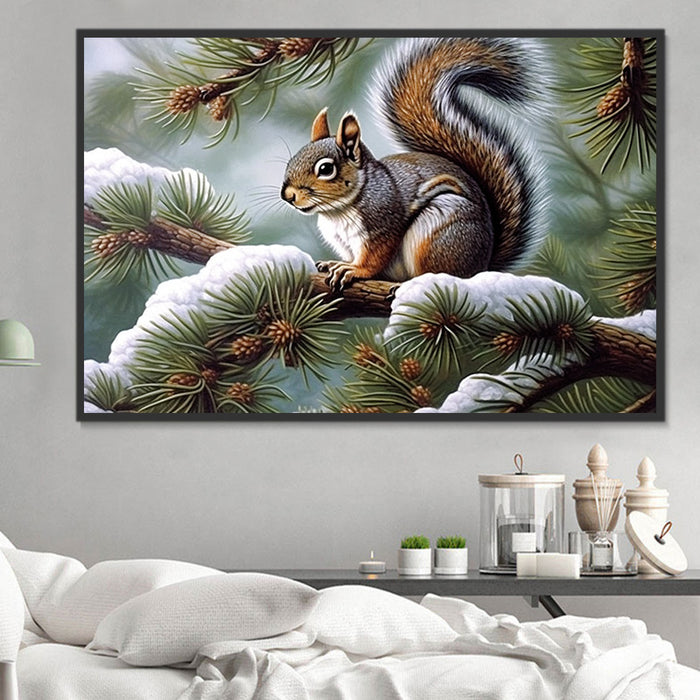 Squirrel Diy Paint By Numbers Kits UK For Adult Kids MJ1878