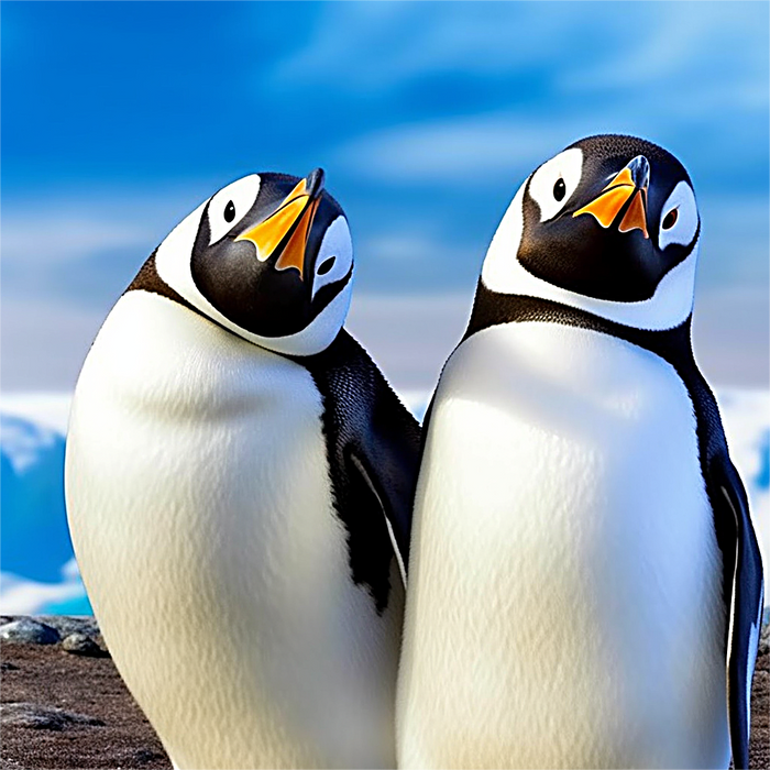 Penguin Paint By Numbers Kits UK MJ1882