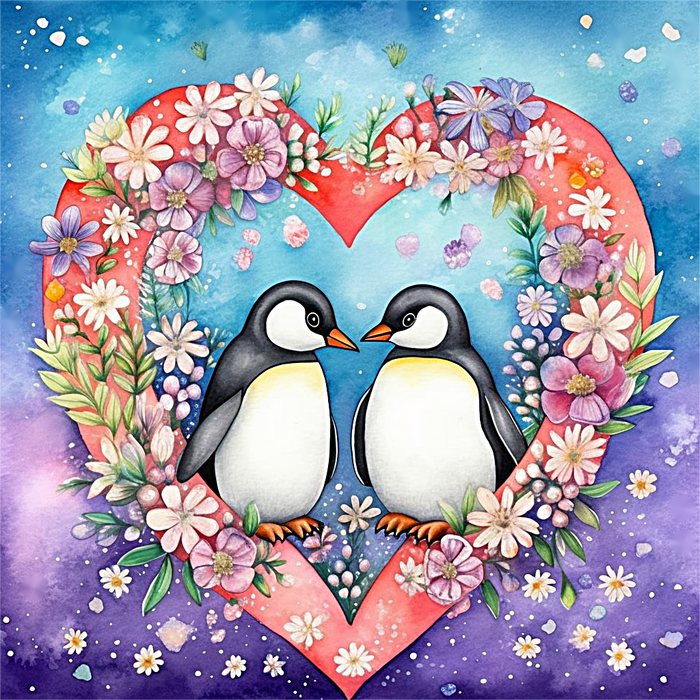 Penguin Paint By Numbers Kits UK MJ1885