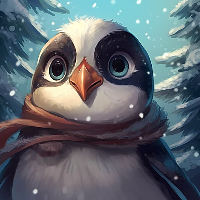 Penguin Paint By Numbers Kits UK MJ1887