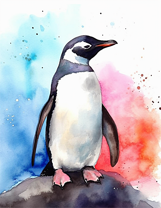 Penguin Paint By Numbers Kits UK MJ1894
