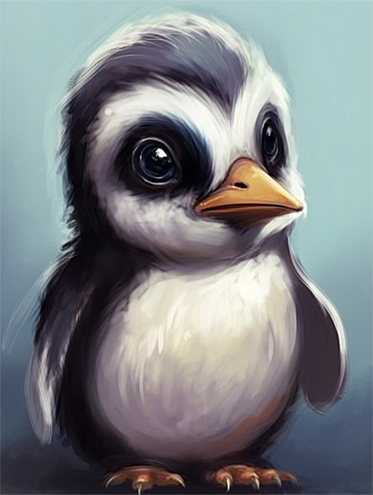 Penguin Paint By Numbers Kits UK MJ1895