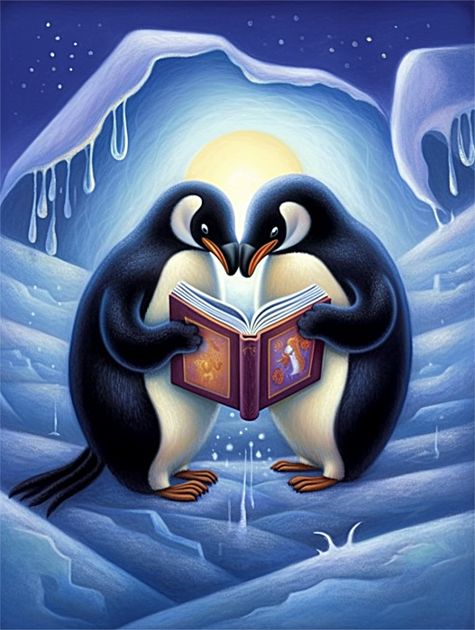 Penguin Paint By Numbers Kits UK MJ1898