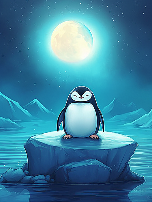 Penguin Paint By Numbers Kits UK MJ1901