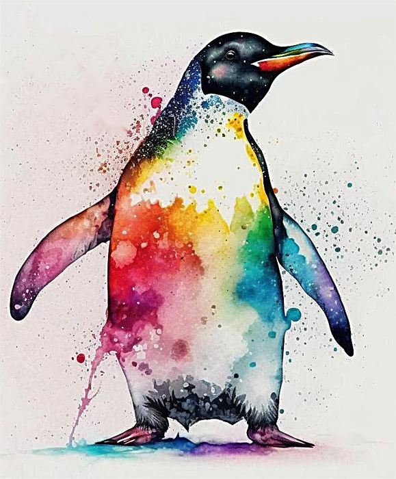 Penguin Paint By Numbers Kits UK MJ1902