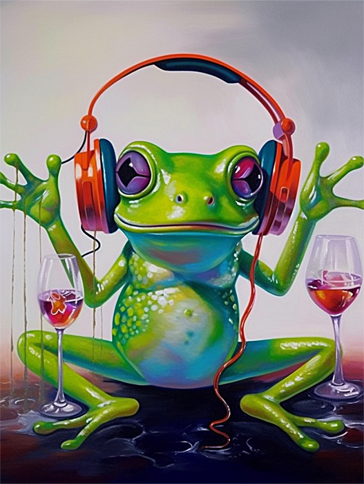 Frog Diy Paint By Numbers Kits UK For Adult Kids MJ1933