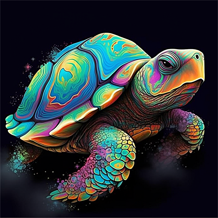 Turtle Paint By Numbers Kits UK MJ1972