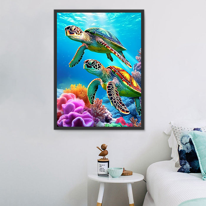 Turtle Paint By Numbers Kits UK MJ1991