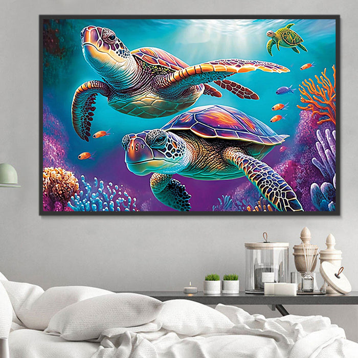 Turtle Paint By Numbers Kits UK MJ1993