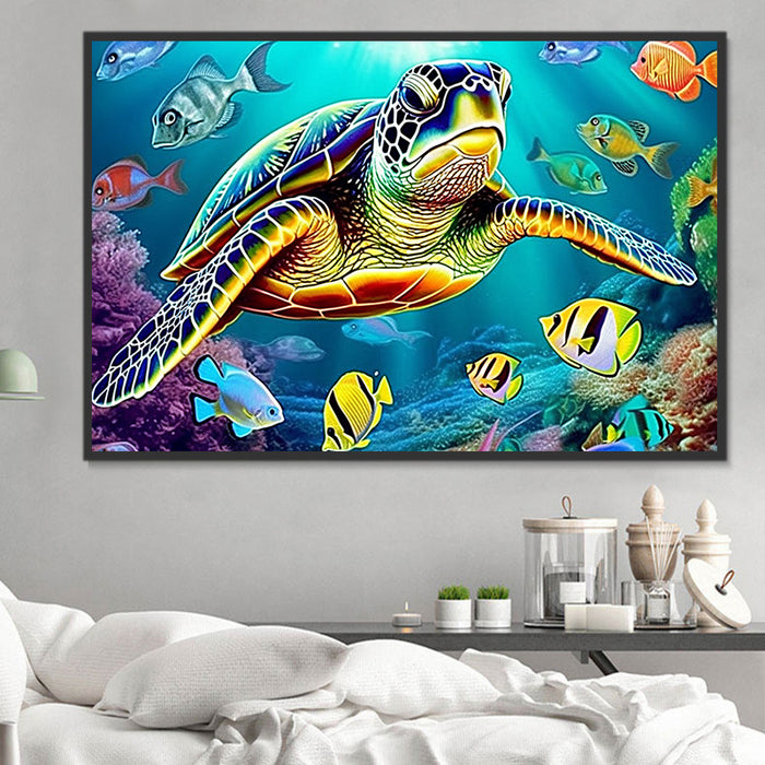 Turtle Paint By Numbers Kits UK MJ1996