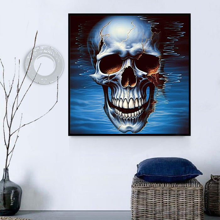 Skull Diy Paint By Numbers Kits UK For Adult Kids MJ2033