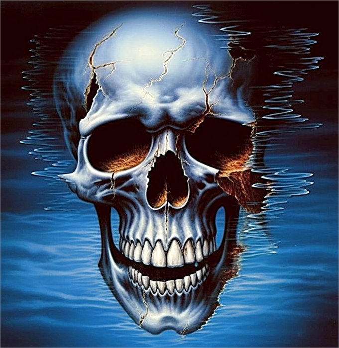 Skull Diy Paint By Numbers Kits UK For Adult Kids MJ2033