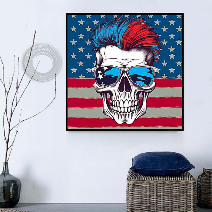 Skull Diy Paint By Numbers Kits UK For Adult Kids MJ2035