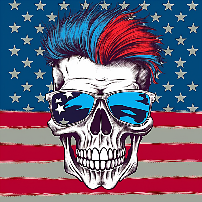 Skull Diy Paint By Numbers Kits UK For Adult Kids MJ2035