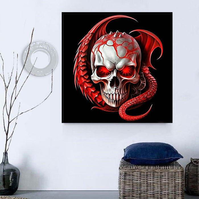 Skull Diy Paint By Numbers Kits UK For Adult Kids MJ2036