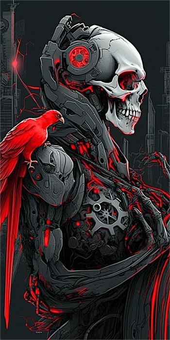 Skull Diy Paint By Numbers Kits UK For Adult Kids MJ2043