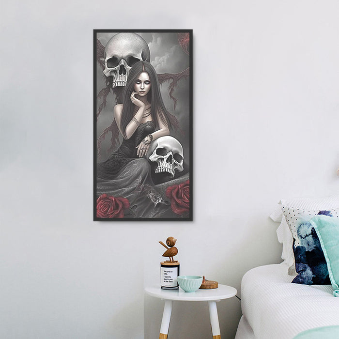 Skull Diy Paint By Numbers Kits UK For Adult Kids MJ2048