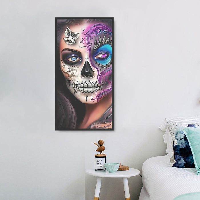Skull Diy Paint By Numbers Kits UK For Adult Kids MJ2049