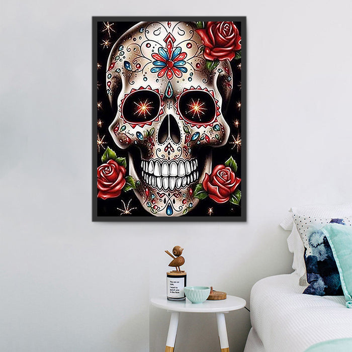 Skull Paint By Numbers Kits UK MJ2069