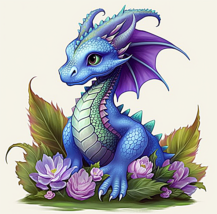 Dragon Paint By Numbers Kits UK MJ2090