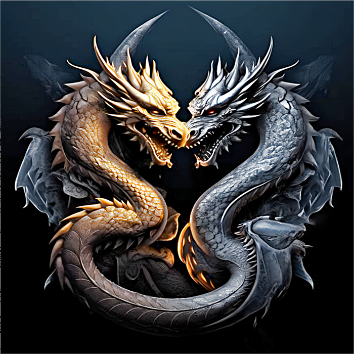 Dragon Paint By Numbers Kits UK MJ2092