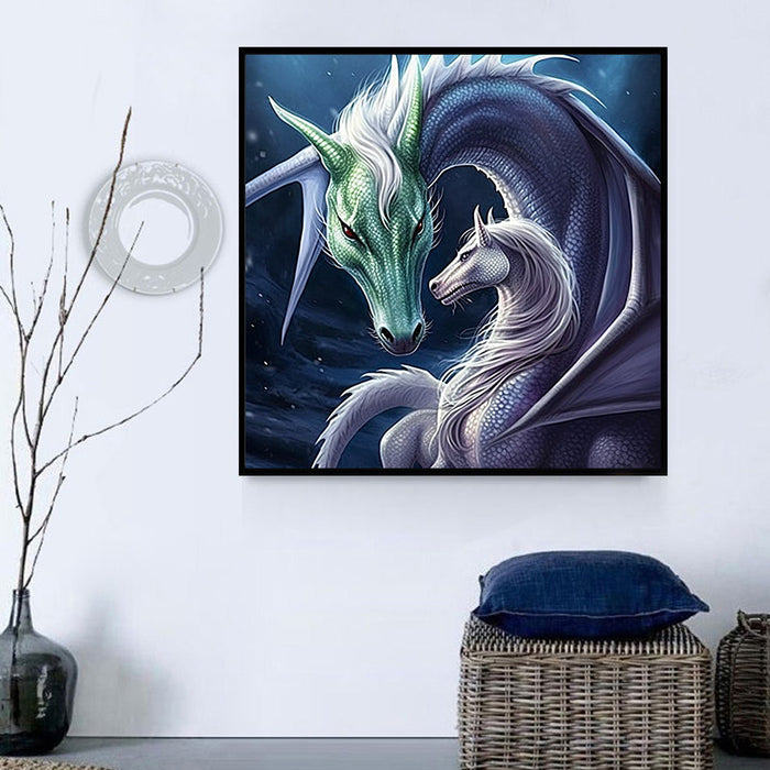 Dragon Paint By Numbers Kits UK MJ2095