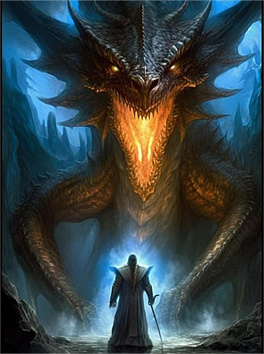 Dragon Paint By Numbers Kits UK MJ2108