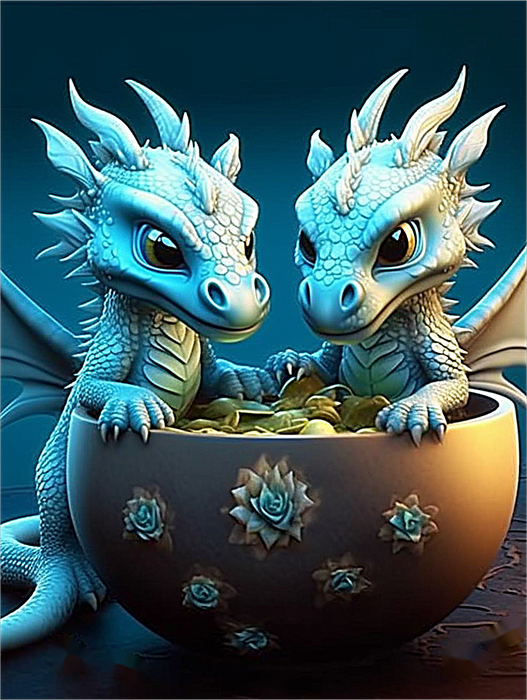 Dragon Paint By Numbers Kits UK MJ2117