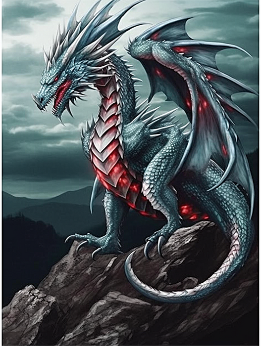Dragon Paint By Numbers Kits UK MJ2124
