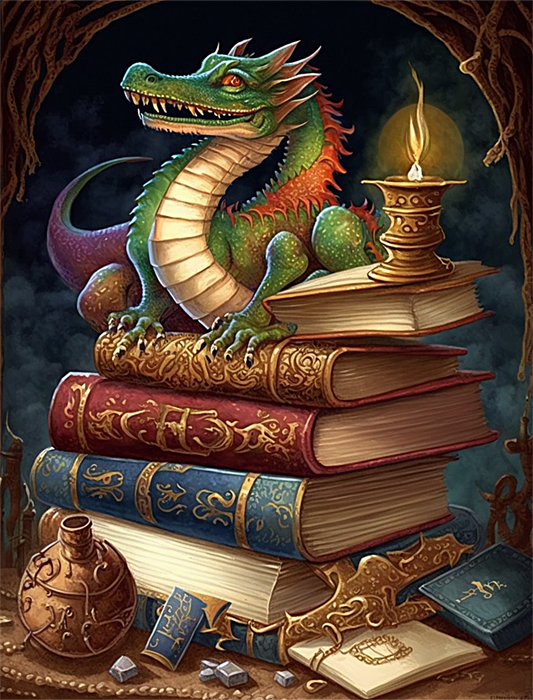 Dragon Paint By Numbers Kits UK MJ2132
