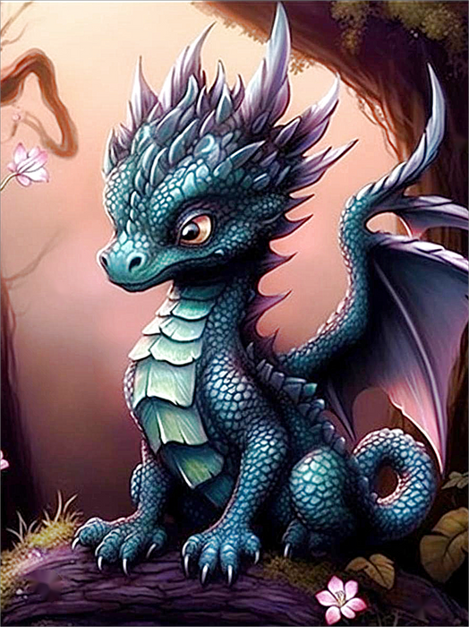 Dragon Paint By Numbers Kits UK MJ2136