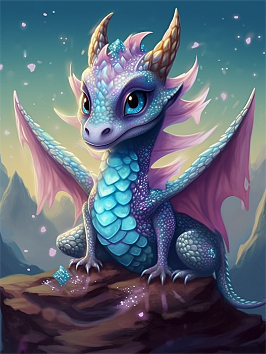 Dragon Paint By Numbers Kits UK MJ2138