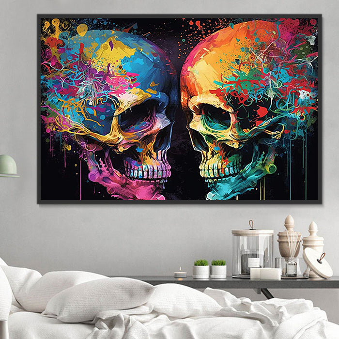 Skull Paint By Numbers Kits UK MJ2159