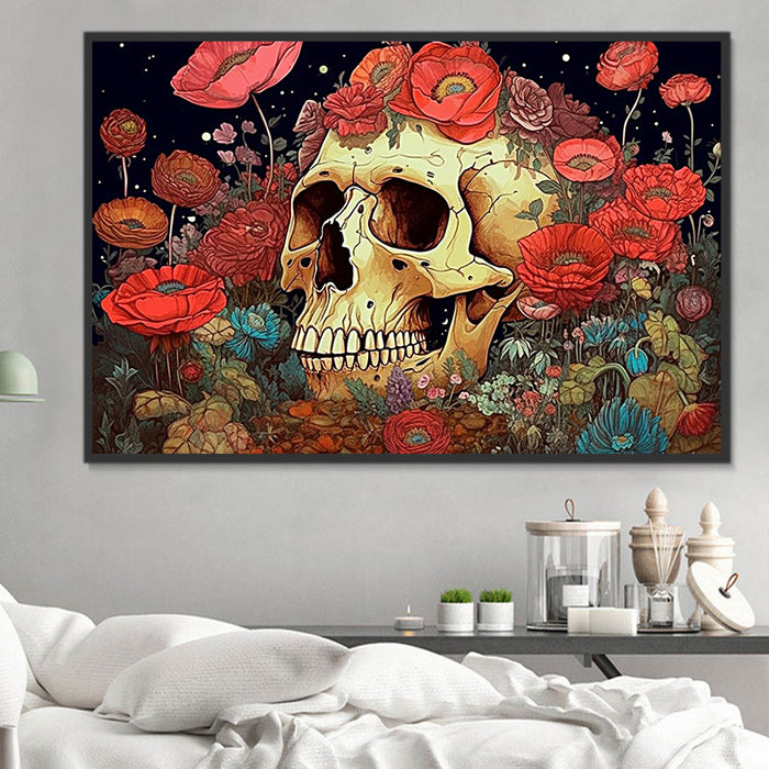 Skull Paint By Numbers Kits UK MJ2162