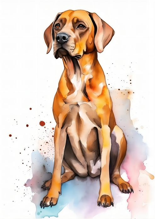 Dog Paint By Numbers Kits UK MJ9167