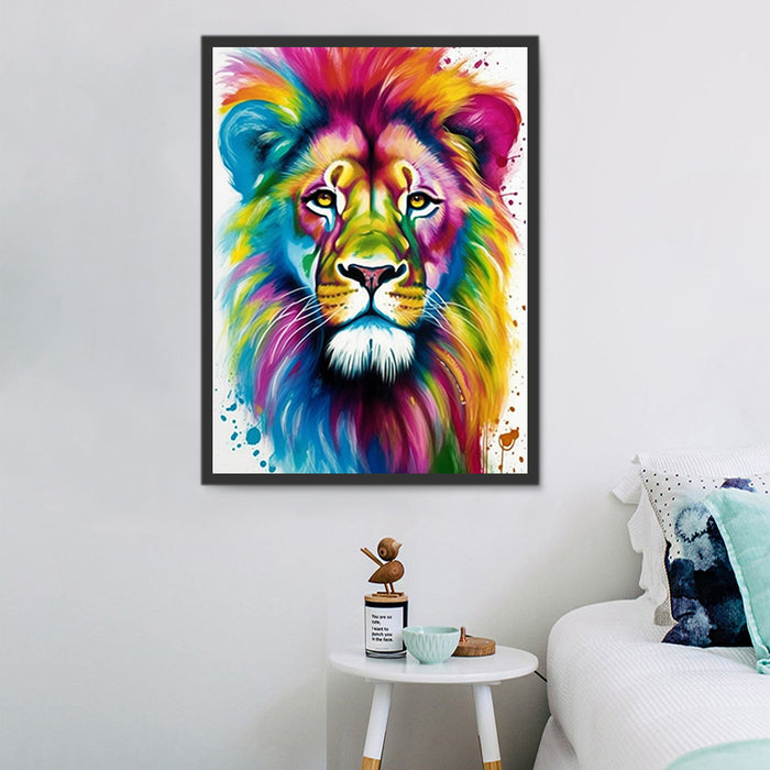 Lion Paint By Numbers Kits UK MJ9228